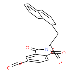 ChemSpider 2D Image | 2-[1-Carboxy-2-(1-naphthyl)ethyl]-1,3-dioxo-5-isoindolinecarboxylic acid | C22H15NO6