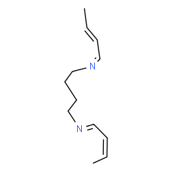 ChemSpider 2D Image | (1Z,2E,1'E,2'Z)-N,N'-1,4-Butanediylbis(2-buten-1-imine) | C12H20N2