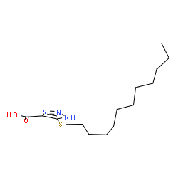 ChemSpider 2D Image | 5-(dodecylthio)-1H-1,2,3-triazole-4-carboxylic acid | C15H27N3O2S