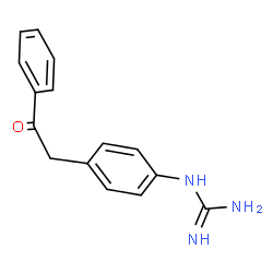 ChemSpider 2D Image | 1-[4-(2-Oxo-2-phenylethyl)phenyl]guanidine | C15H15N3O