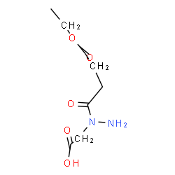 ChemSpider 2D Image | [1-(4-Ethoxy-4-oxobutanoyl)hydrazino]acetic acid | C8H14N2O5