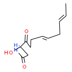 ChemSpider 2D Image | (7E,10E)-3-Hydroxy-4-oxo-7,10-dodecadienamide | C12H19NO3