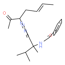 ChemSpider 2D Image | N-(3-Methyl-2-{1-[(5E)-2-oxo-5-hepten-3-yl]-1H-1,2,3-triazol-4-yl}-2-butanyl)benzamide | C21H28N4O2
