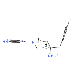 ChemSpider 2D Image | 4-(4-Chlorobenzyl)-1-(1H-pyrrolo[2,3-d]pyrimidin-4-yl)-4-piperidinaminium | C18H21ClN5