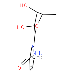 ChemSpider 2D Image | 1-(5-Deoxypentofuranosyl)-1,2,3,6-tetrahydro-3-pyridinecarboxamide | C11H18N2O4