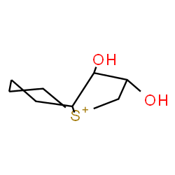 ChemSpider 2D Image | 1,2-Dihydroxyoctahydrothieno[1,2-a]thiopyranium | C8H15O2S
