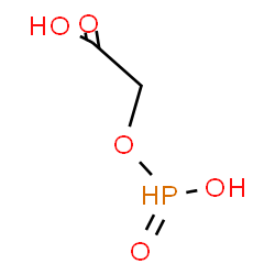 ChemSpider 2D Image | {[Hydroxy(oxido)phosphoranyl]oxy}acetic acid | C2H5O5P