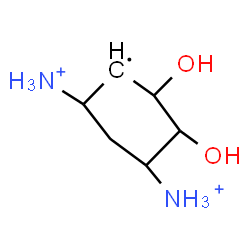 ChemSpider 2D Image | (5-azaniumyl-2,3-dihydroxy-cyclohexyl)ammonium | C6H15N2O2