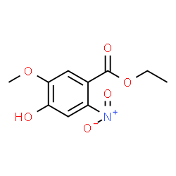 ChemSpider 2D Image | Ethyl 4-hydroxy-5-methoxy-2-nitrobenzoate | C10H11NO6