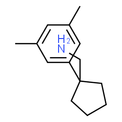 ChemSpider 2D Image | 1-[1-(3,5-dimethylphenyl)cyclopentyl]methanamine | C14H21N
