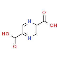 ChemSpider 2D Image | 2,5-Pyrazinedicarboxylic acid | C6H4N2O4