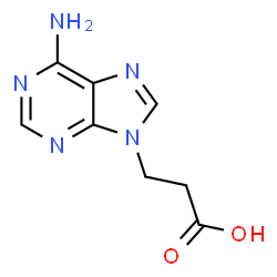 ChemSpider 2D Image | 6-Amino-9H-purine-9-propanoic acid | C8H9N5O2