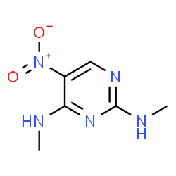 ChemSpider 2D Image | N,N'-Dimethyl-5-nitro-2,4-pyrimidinediamine | C6H9N5O2