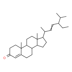 ChemSpider 2D Image | Stigmasta-4,22-dien-3-one | C29H46O