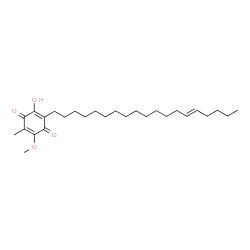 ChemSpider 2D Image | 2-Hydroxy-5-methoxy-6-methyl-3-[(14E)-14-nonadecen-1-yl]-1,4-benzoquinone | C27H44O4