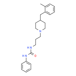 ChemSpider 2D Image | 1-{3-[4-(2-Methylbenzyl)-1-piperidinyl]propyl}-3-phenylurea | C23H31N3O