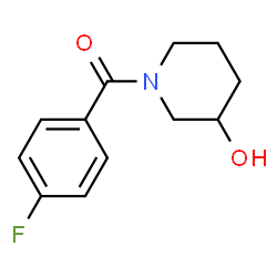 ChemSpider 2D Image | (4-Fluorophenyl)(3-hydroxy-1-piperidinyl)methanone | C12H14FNO2