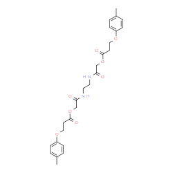 ChemSpider 2D Image | 1,2-Ethanediylbis(imino-2-oxo-2,1-ethanediyl) bis[3-(4-methylphenoxy)propanoate] | C26H32N2O8