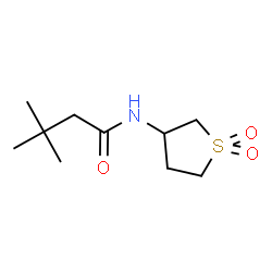 ChemSpider 2D Image | N-(1,1-Dioxidotetrahydro-3-thiophenyl)-3,3-dimethylbutanamide | C10H19NO3S