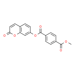 ChemSpider 2D Image | Methyl 2-oxo-2H-chromen-7-yl terephthalate | C18H12O6