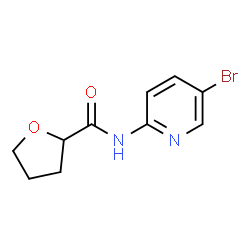 ChemSpider 2D Image | N-(5-Bromo-2-pyridinyl)tetrahydro-2-furancarboxamide | C10H11BrN2O2