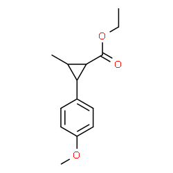ChemSpider 2D Image | Ethyl 2-(4-methoxyphenyl)-3-methylcyclopropanecarboxylate | C14H18O3