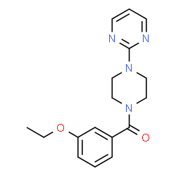 ChemSpider 2D Image | (3-Ethoxyphenyl)[4-(2-pyrimidinyl)-1-piperazinyl]methanone | C17H20N4O2