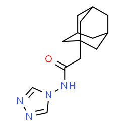 ChemSpider 2D Image | 2-(Adamantan-1-yl)-N-(4H-1,2,4-triazol-4-yl)acetamide | C14H20N4O