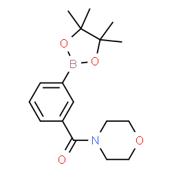 ChemSpider 2D Image | 4-[3-(4,4,5,5-tetramethyl-1,3,2-dioxaborolan-2-yl)benzoyl]morpholine | C17H24BNO4