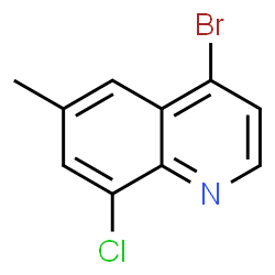 ChemSpider 2D Image | 4-Bromo-8-chloro-6-methylquinoline | C10H7BrClN
