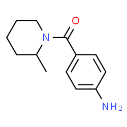ChemSpider 2D Image | 4-[(2-methylpiperidin-1-yl)carbonyl]aniline | C13H18N2O