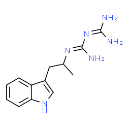 ChemSpider 2D Image | 1-(Diaminomethylene)-2-[1-(1H-indol-3-yl)-2-propanyl]guanidine | C13H18N6