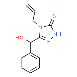 ChemSpider 2D Image | phenyl[4-(prop-2-en-1-yl)-5-sulfanyl-4H-1,2,4-triazol-3-yl]methanol | C12H13N3OS