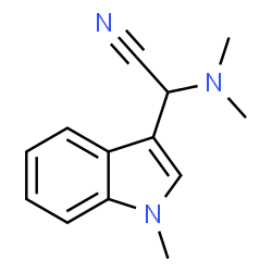 ChemSpider 2D Image | (Dimethylamino)(1-methyl-1H-indol-3-yl)acetonitrile | C13H15N3