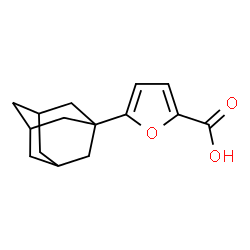 ChemSpider 2D Image | 5-(Adamantan-1-yl)-2-furoic acid | C15H18O3