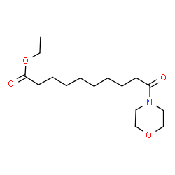 ChemSpider 2D Image | Ethyl 10-(4-morpholinyl)-10-oxodecanoate | C16H29NO4
