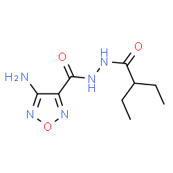 ChemSpider 2D Image | 4-Amino-N'-(2-ethylbutanoyl)-1,2,5-oxadiazole-3-carbohydrazide | C9H15N5O3
