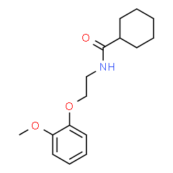ChemSpider 2D Image | N-[2-(2-Methoxyphenoxy)ethyl]cyclohexanecarboxamide | C16H23NO3