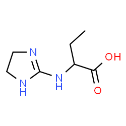 ChemSpider 2D Image | 2-(4,5-Dihydro-1H-imidazol-2-ylamino)butanoic acid | C7H13N3O2