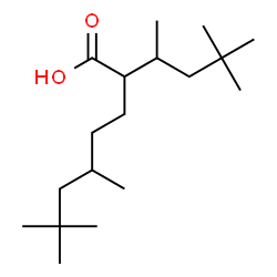 ChemSpider 2D Image | 2-(4,4-Dimethyl-2-pentanyl)-5,7,7-trimethyloctanoic acid | C18H36O2