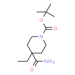 ChemSpider 2D Image | 1-Boc-4-ethylpiperidine-4-carboxamide | C13H24N2O3