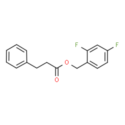 ChemSpider 2D Image | 2,4-Difluorobenzyl 3-phenylpropanoate | C16H14F2O2