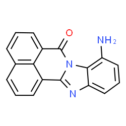 ChemSpider 2D Image | 9-Amino-7H-benzimidazo[2,1-a]benzo[de]isoquinolin-7-one | C18H11N3O