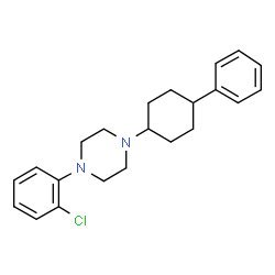 ChemSpider 2D Image | 1-(2-Chlorophenyl)-4-(4-phenylcyclohexyl)piperazine | C22H27ClN2