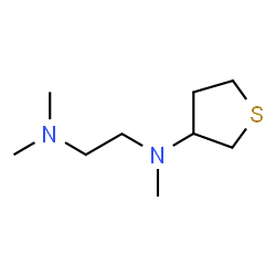 ChemSpider 2D Image | N,N,N'-Trimethyl-N'-(tetrahydro-3-thiophenyl)-1,2-ethanediamine | C9H20N2S
