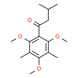 ChemSpider 2D Image | 3-Methyl-1-(2,4,6-trimethoxy-3,5-dimethylphenyl)-1-butanone | C16H24O4