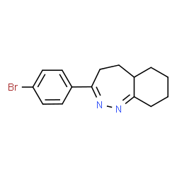 ChemSpider 2D Image | 3-(4-Bromophenyl)-5,5a,6,7,8,9-hexahydro-4H-1,2-benzodiazepine | C15H17BrN2