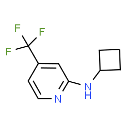 ChemSpider 2D Image | N-Cyclobutyl-4-(trifluoromethyl)-2-pyridinamine | C10H11F3N2
