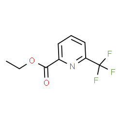 ChemSpider 2D Image | Ethyl 6-(trifluoromethyl)-2-pyridinecarboxylate | C9H8F3NO2