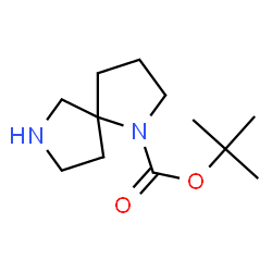 ChemSpider 2D Image | tert-Butyl-1,7-diazaspiro[4.4]nonan-1-carboxylat | C12H22N2O2